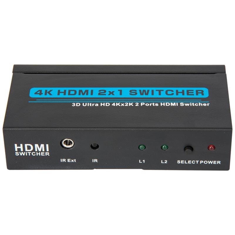 V1.4 4K / 30Hz HDMI 2x1 Switcher Obsługa 3D Ultra HD 4K * 2K / 30Hz