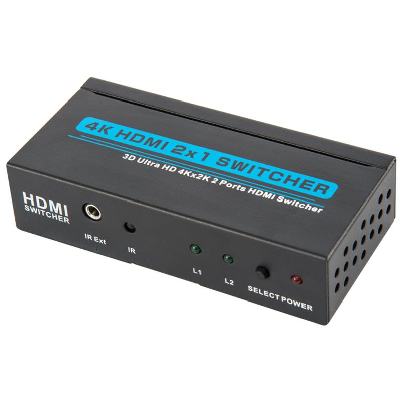 V1.4 4K / 30Hz HDMI 2x1 Switcher Obsługa 3D Ultra HD 4K * 2K / 30Hz