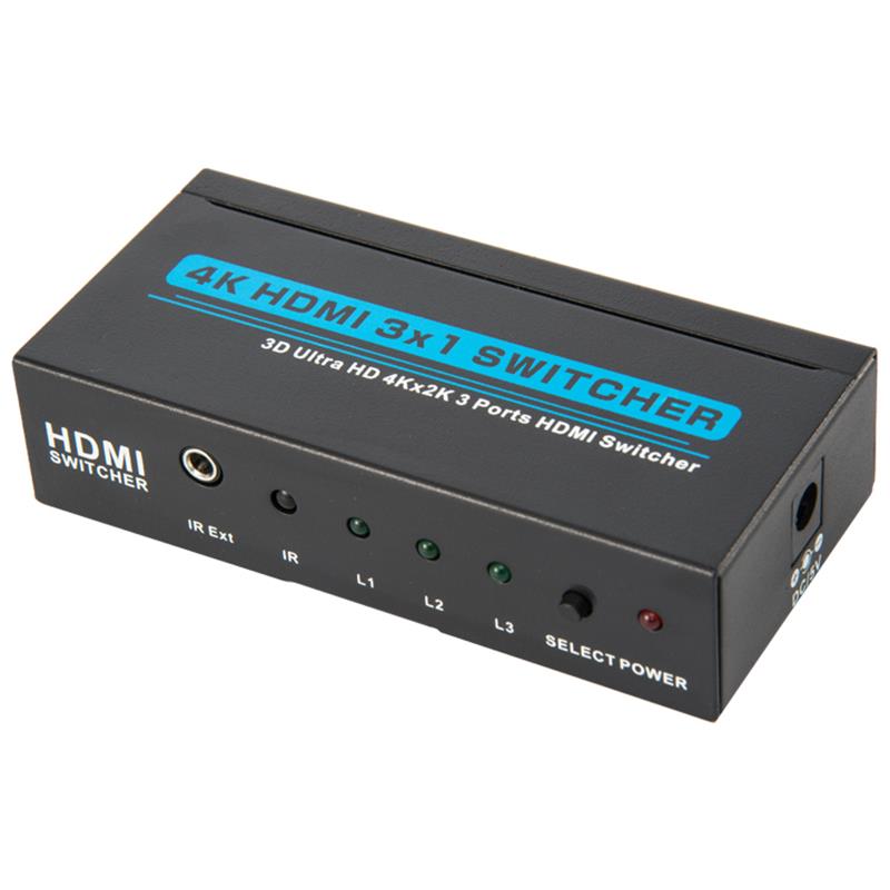 V1.4 4K/30HZ HDMI 3x1 Switcher Wsparcie 3D Ultra HD 4K*2K/30Hz
