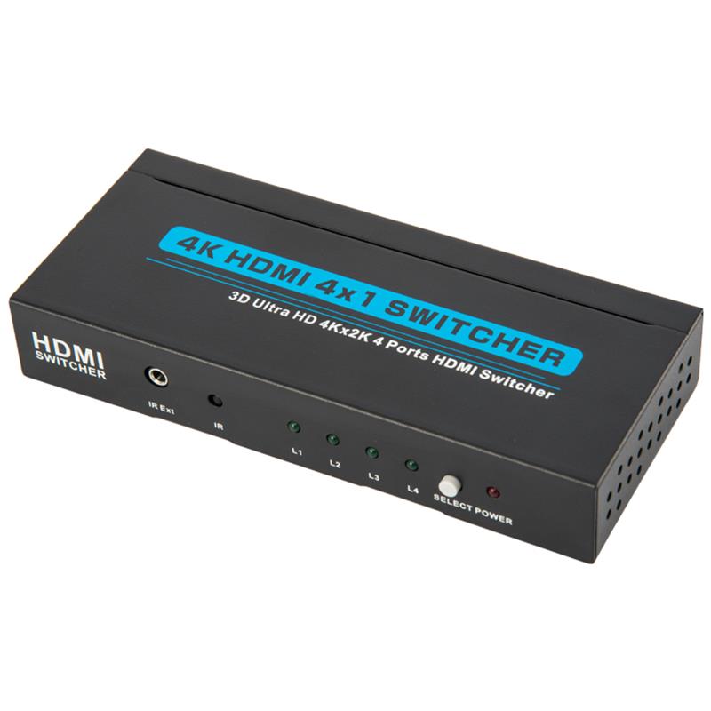 V1.4 4K / 30Hz HDMI 4x1 Switcher Obsługa 3D Ultra HD 4K * 2K / 30Hz