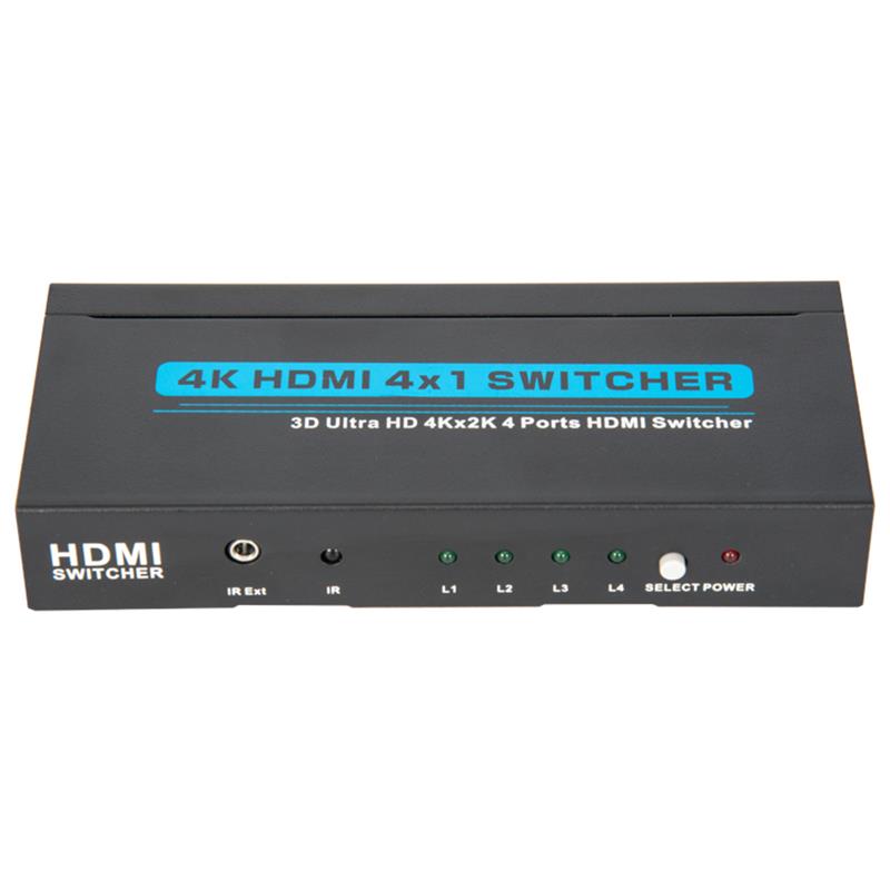 V1.4 4K / 30Hz HDMI 4x1 Switcher Obsługa 3D Ultra HD 4K * 2K / 30Hz
