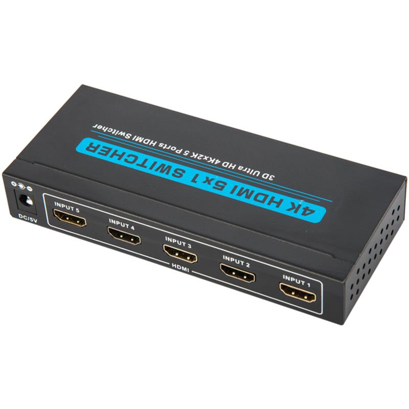 V1.4 4K / 30Hz HDMI 5x1 Switcher Obsługa 3D Ultra HD 4K * 2K / 30Hz