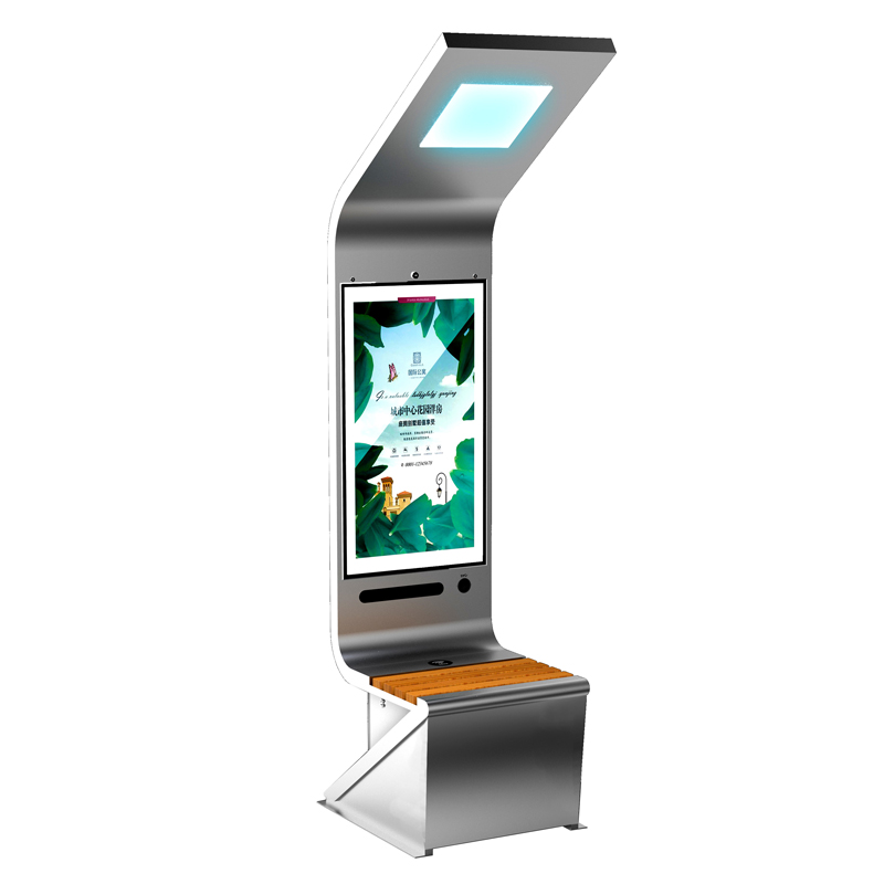 Energia słoneczna Sprzęt reklamowy Duży wyświetlacz Light Box Ładowanie telefonu Inteligentne meble ogrodowe