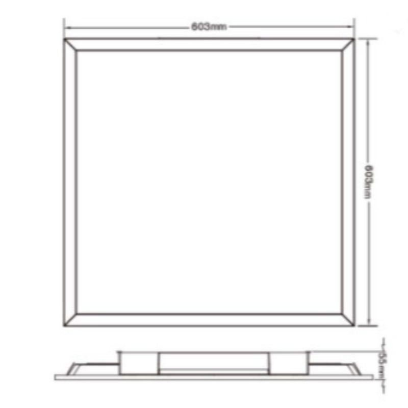 Producent 120-277v o wysokim prześwicie 0-10v ściemnialny 38w panel podświetlenia led panel światła LED