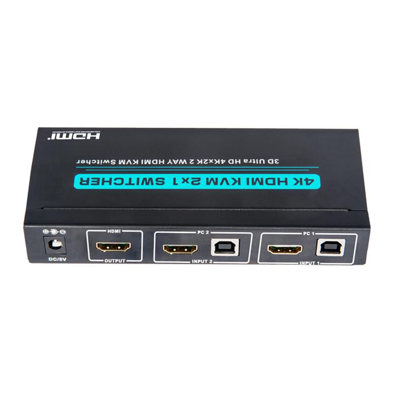 V1.4 HDMI KVM 2x1 Switcher Obsługa 3D Ultra HD 4Kx2K/30Hz