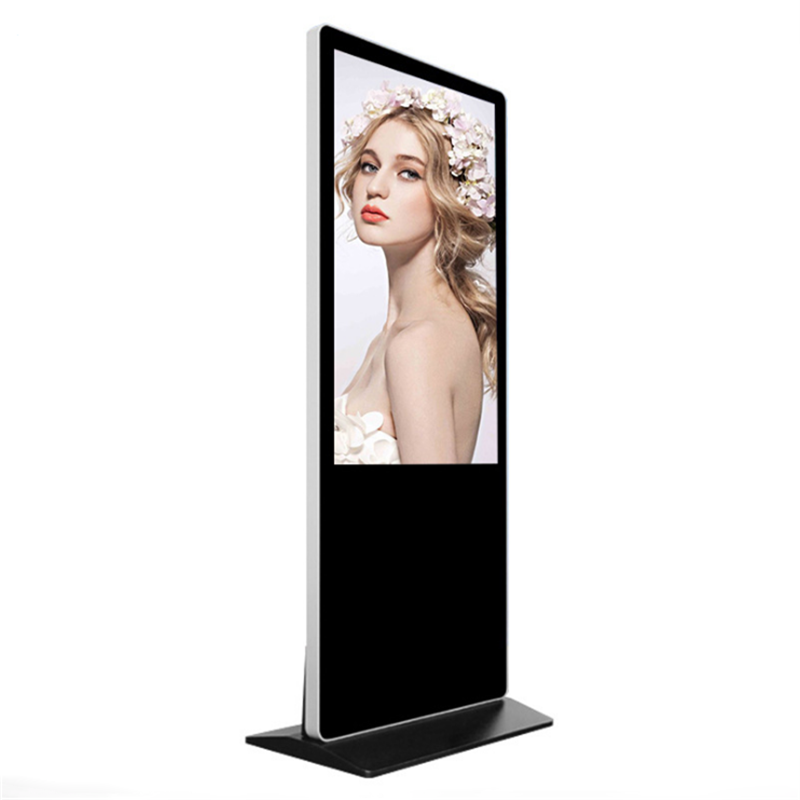 55-calowy panel reklamowy Floor Upstanding Digital Signage dla centrów handlowych, sklepów i lobby bankowego