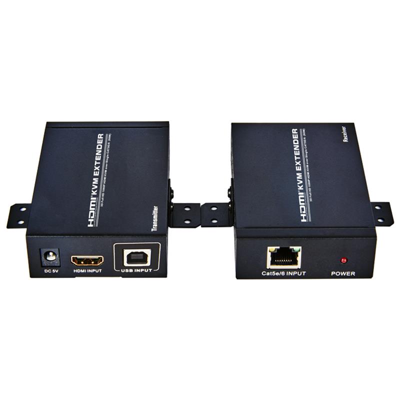 Przedłużacz KVM HDMI 60m przez pojedynczy cat5e / 6 Obsługa Full HD 1080P
