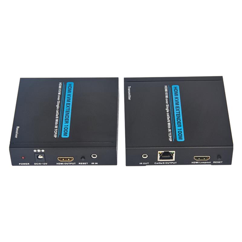HDMI Rozszerzacz KVM 100m nad pojedynczym cat5e/6 Obsługa Pełna HD 1080P
