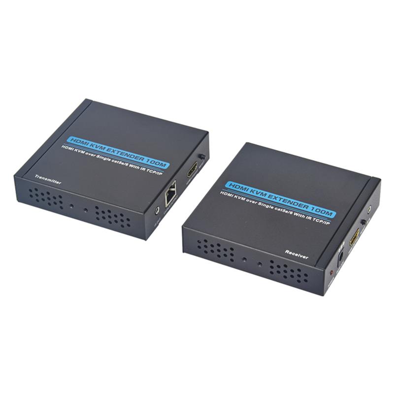 HDMI Rozszerzacz KVM 100m nad pojedynczym cat5e/6 Obsługa Pełna HD 1080P