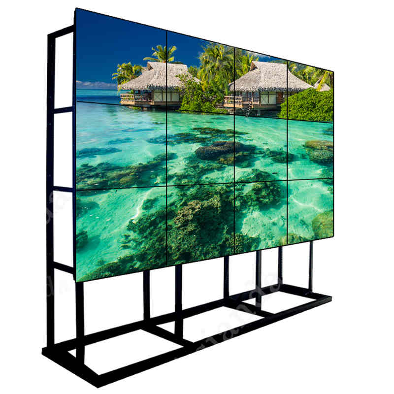 55-calowa ramka 3,5 mm 700 Nit Ściany wideo LCD System Monitor Wyświetlacz z panelem LG dla centrum dowodzenia, centrum handlowego, sterowni Chain Store