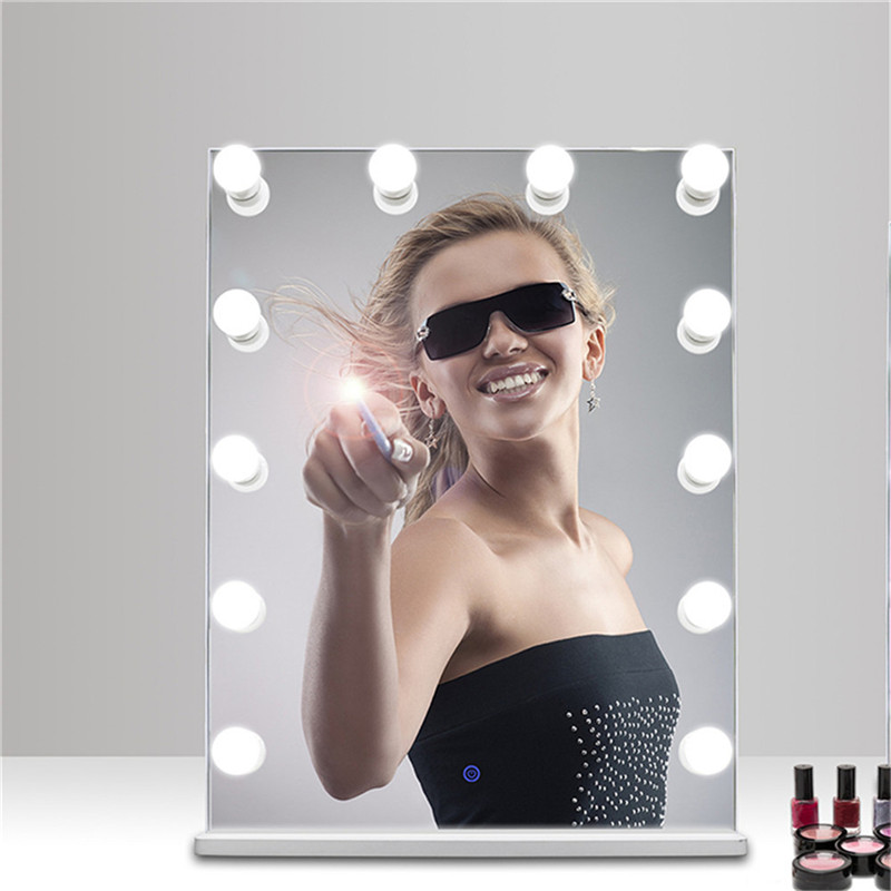 Hollywood Makijaż Vanity Mirror z lekkimi bulwiami, oświetlenie Vanity Dressing Table Lustro