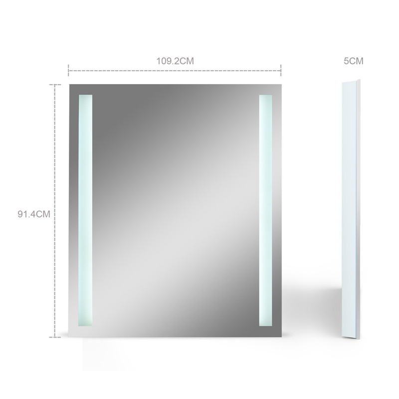 Hotel Light Up Rectangular Illuminated LED Wall Mirror łazienka