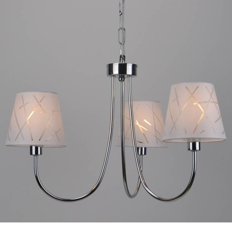 Pendant lamp z odcieniem tkaniny 3pcs