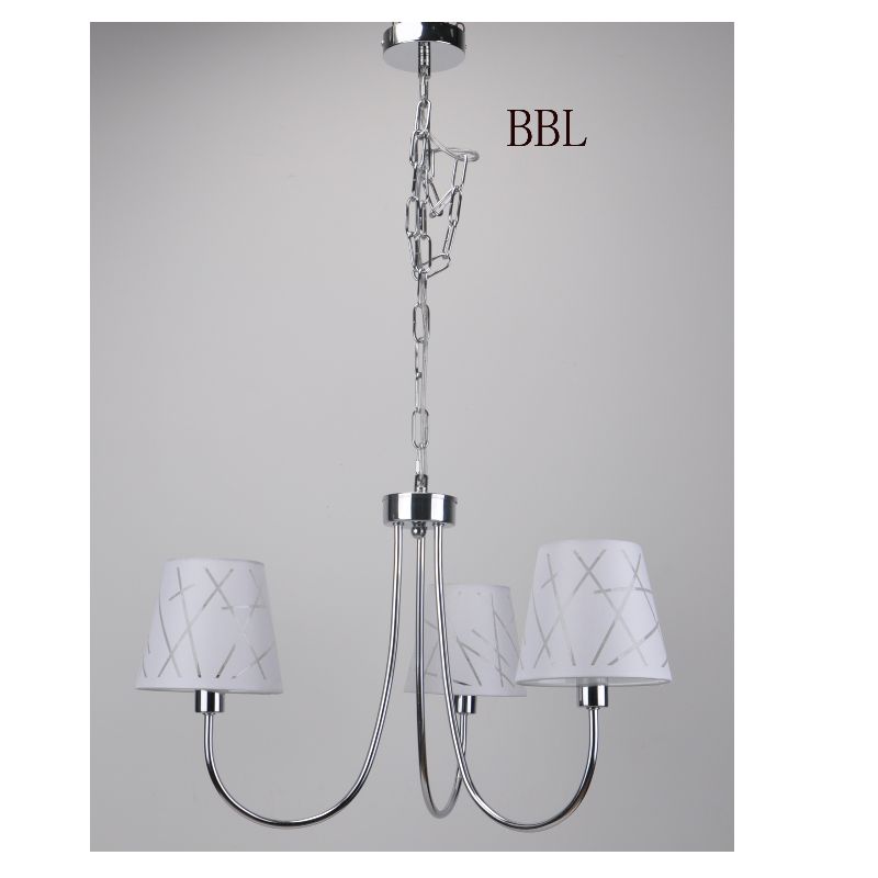 Pendant lamp z odcieniem tkaniny 3pcs