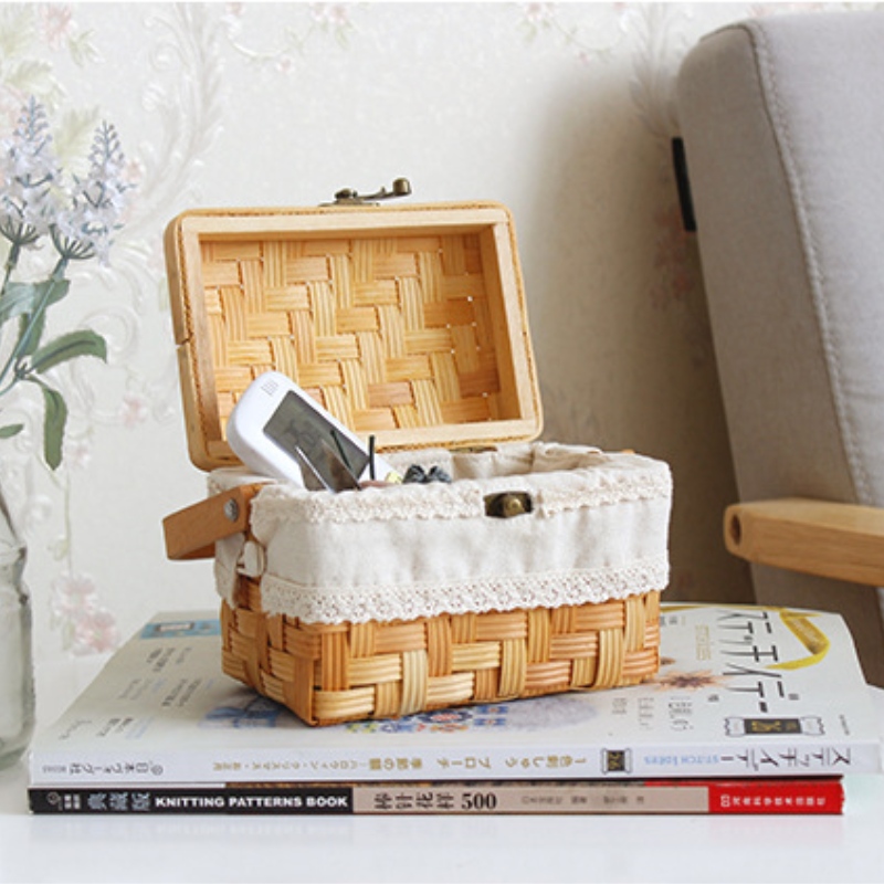 Kosz drewniany z pokrywą