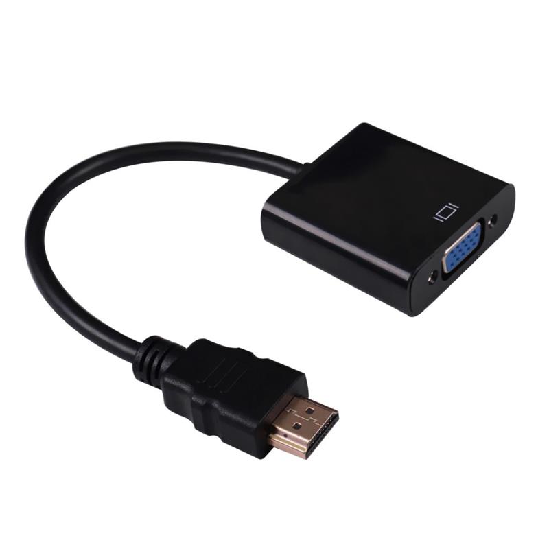 Kabel 1080P HDMI na VGA 15 cm Kolor biały \/ czarny