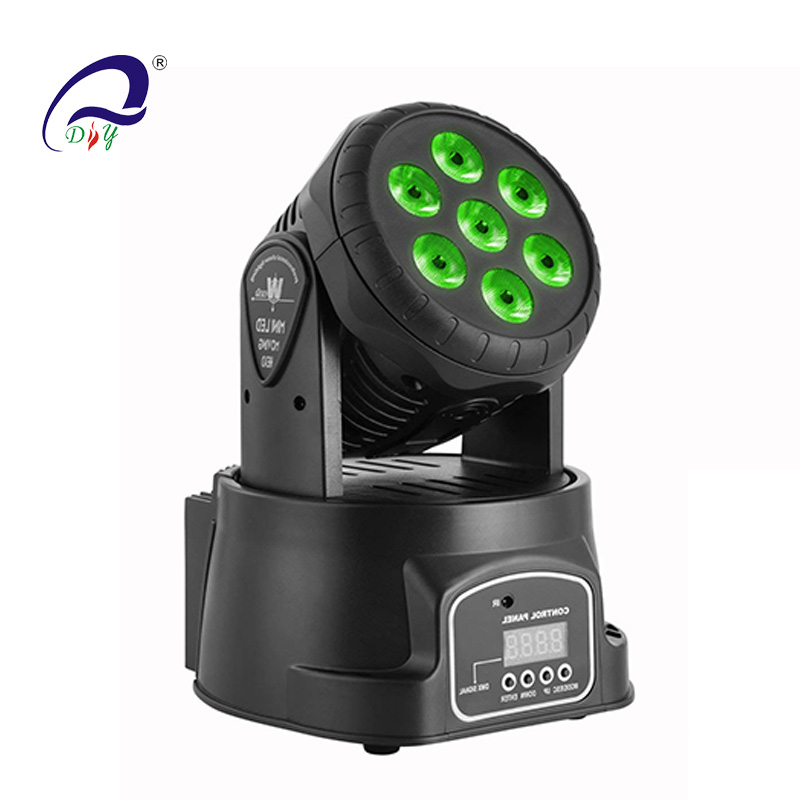 PL-14 7pcs*10W/15W LED Mini Moving Wash Head Light