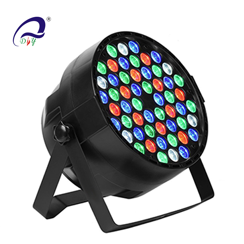 PL100 54PCS LED Par can light with Plastic body for Wedding