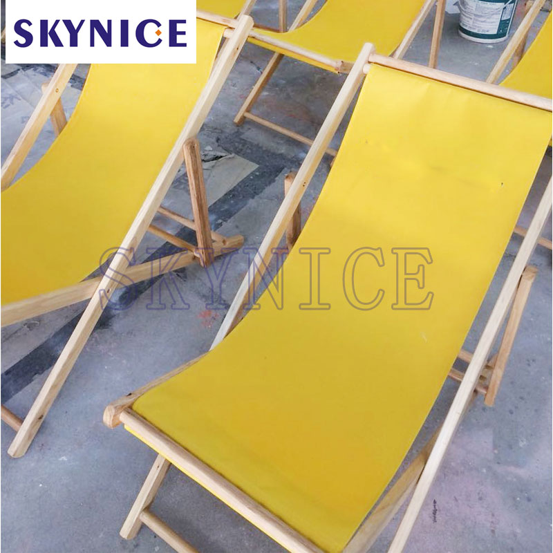 Solid Wood Outdoor Furntiure Folded Canvas Beach Chair