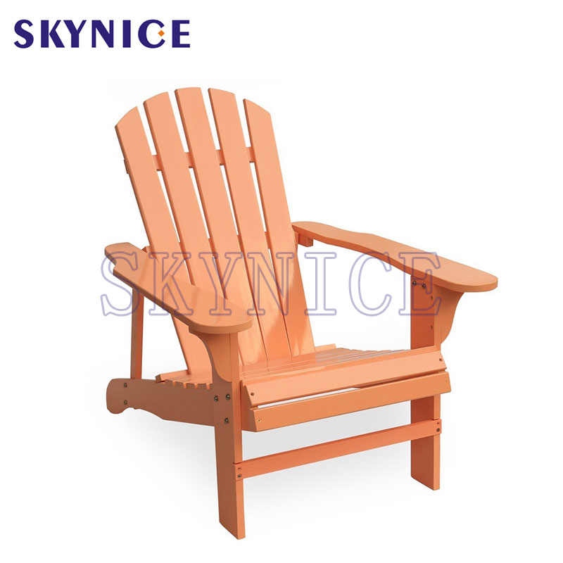 Prosty fotel Retro Outdoor Beach Garden Balcon Wood Adirondack