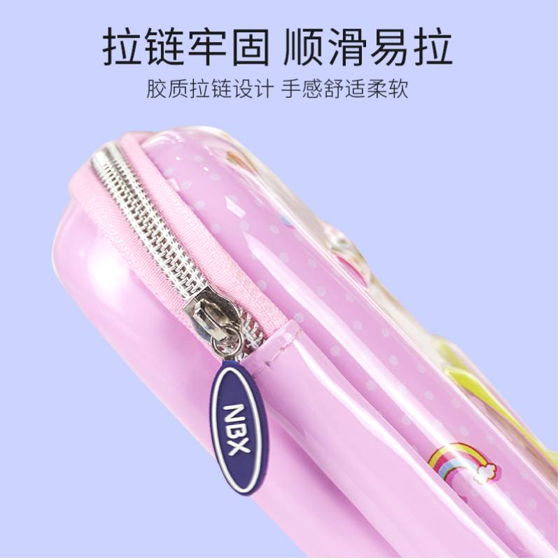 Pink Rabbit High-capital Glitter School Student Pencil Bag