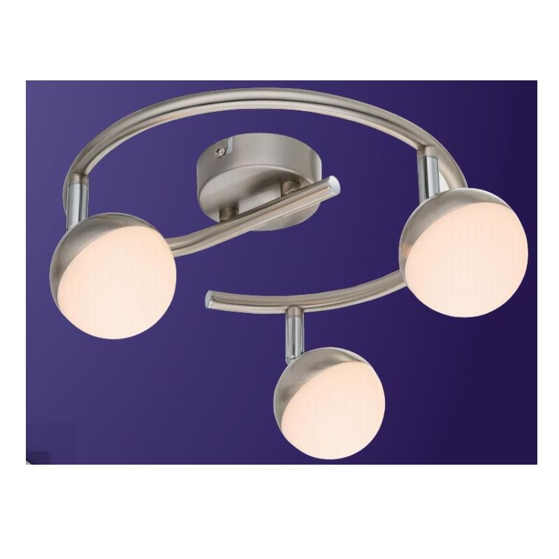 Wysokonapięciowe oświetlenie punktowe LED-3, z plastikowym kloszem w kształcie półkuli