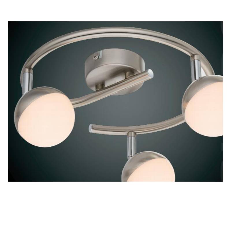 Wysokonapięciowe oświetlenie punktowe LED-3, z plastikowym kloszem w kształcie półkuli