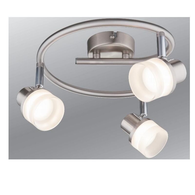 Oświetlenie punktowe LED wysokiego napięcia-3, z kloszem z tworzywa sztucznego w kształcie walca