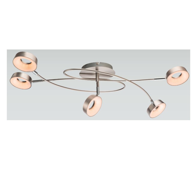 Wysokie napięcie LED spot light-5, z okrągłym plastykowym odcieniem