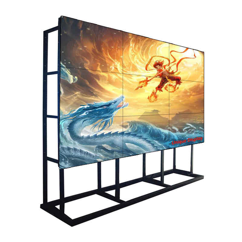 55-calowa ramka 0,88 mm 500 NIT LG Ściany wideo Wyświetlacz LCD System Monitor dla centrum dowodzenia, centrum handlowego, sterowni Chain Store