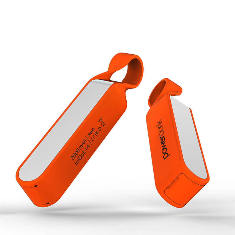 Mini Waterproof Mobile Battery IPX6 Power Bank z Łańcuszem Kluczowym