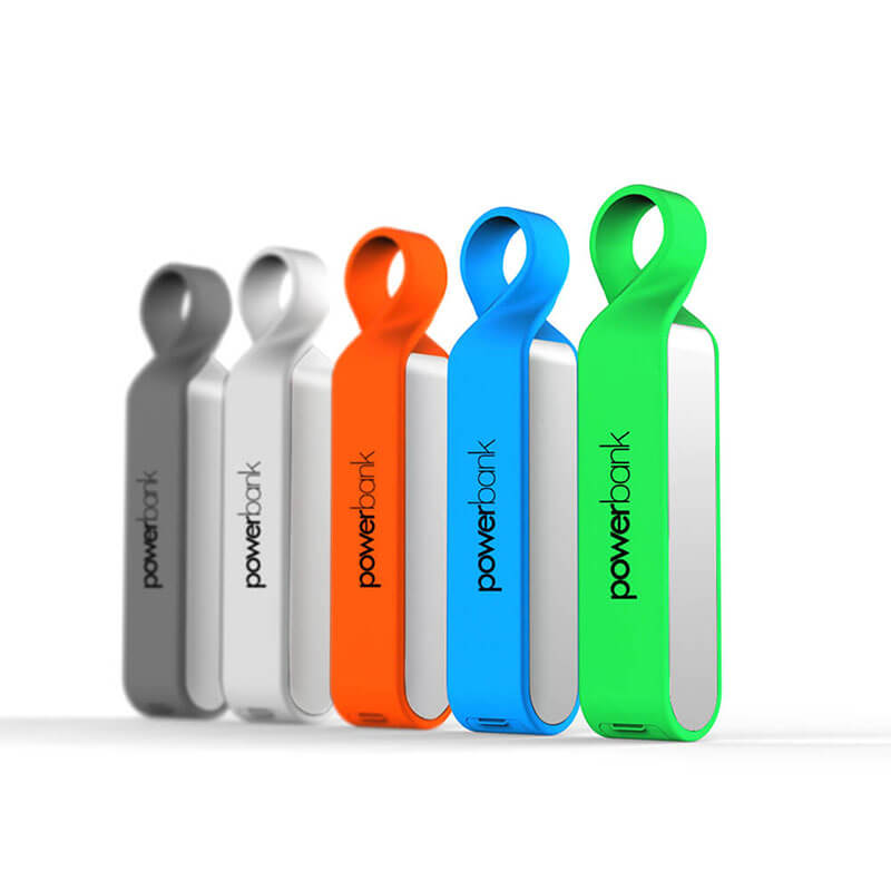 Mini Waterproof Mobile Battery IPX6 Power Bank z Łańcuszem Kluczowym