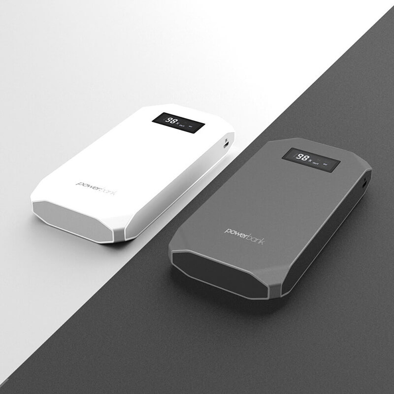 1000mAh QC PD3.0 Szybkie ładowanie Power Bank z wyświetlaczem LCD dla wszystkich smartfonów