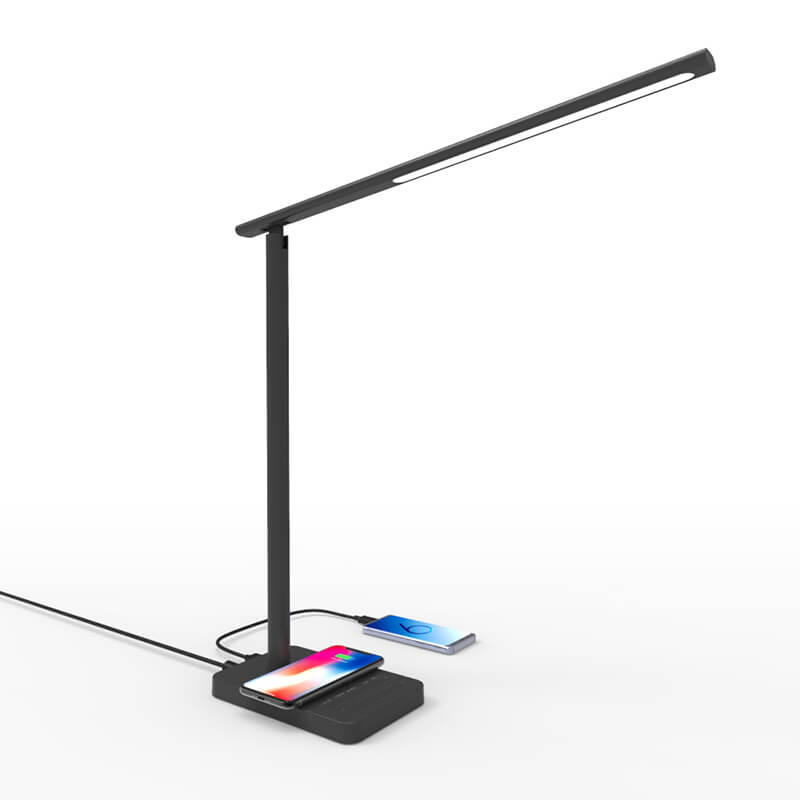 Szybka ładowarka bezprzewodowa lampa LED Desk