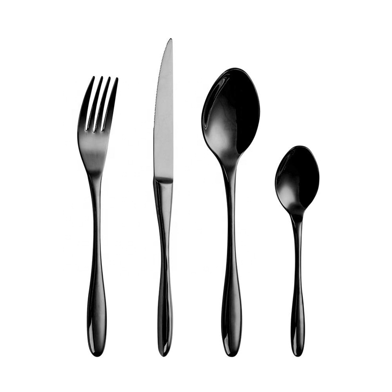 4pcs sztućce zestawy 18/8 nierdzewna stal obiadowa łyżka widelec jakości luksusowy zestaw sztućców