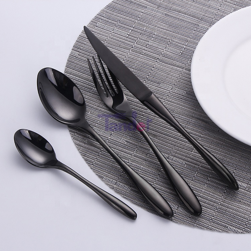 4pcs sztućce zestawy 18/8 nierdzewna stal obiadowa łyżka widelec jakości luksusowy zestaw sztućców
