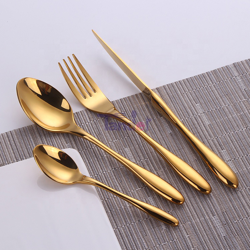 4pcs sztućce zestawy 18/8 nierdzewna stal obiadowa łyżka widelec jakości luksusowy zestaw sztućców
