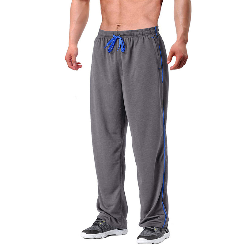 100% poliester, męska, elastyczna, luźna, letnia, oddychająca siatka, spodnie do biegania