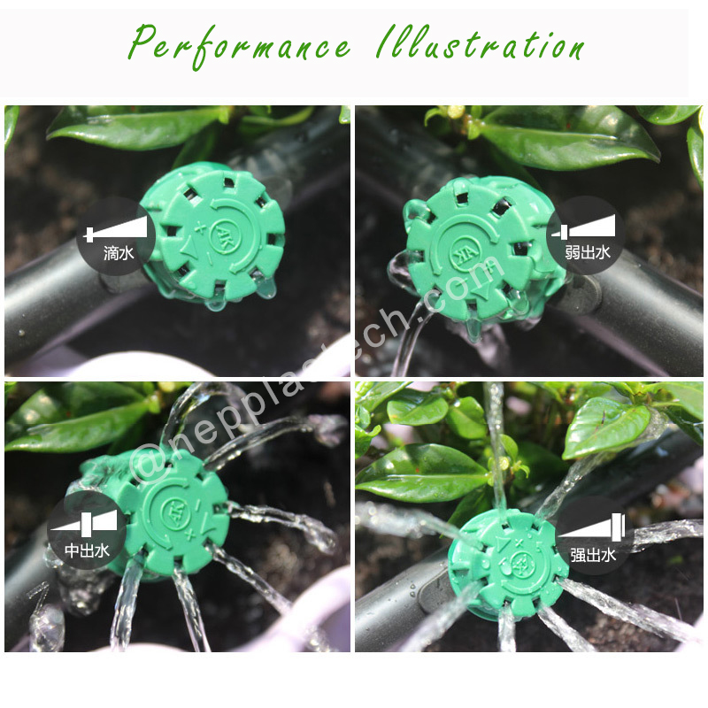 automatyczny system emiterów nawadniania kropelkowego regulowane nawadniacze kroplowe