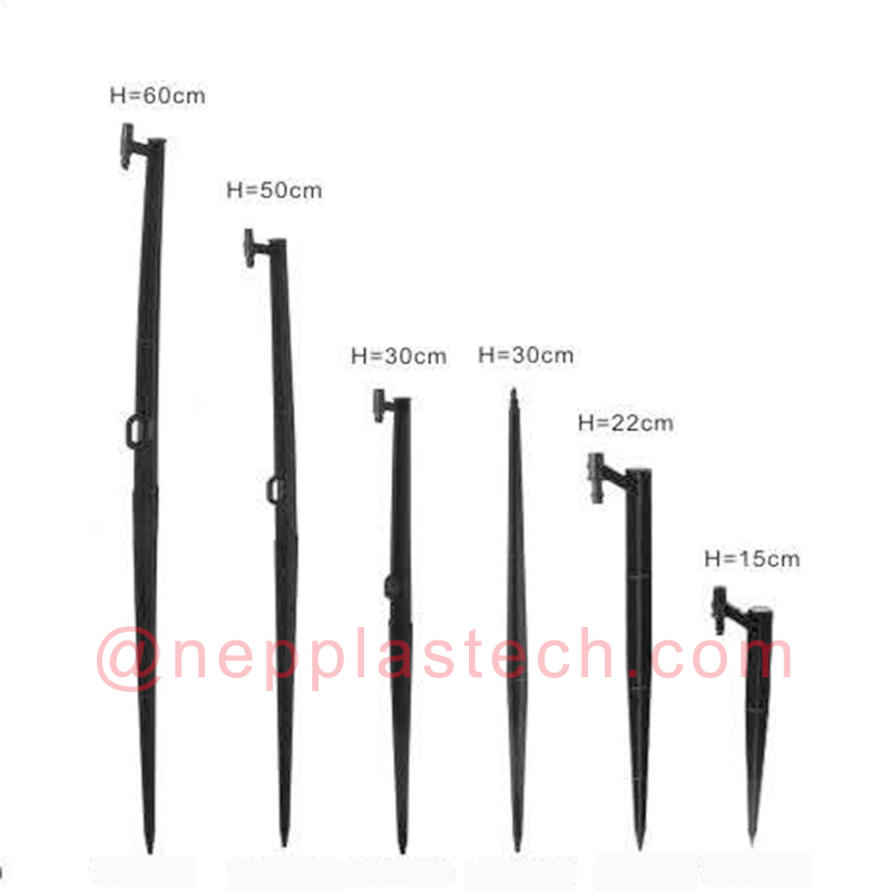 akcesoria do systemu nawadniania słonecznego 15 mm do 60 mm czarne dysze zraszające