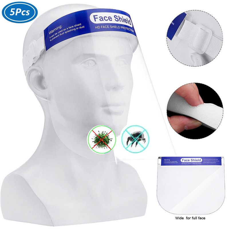 Plastikowa osłona na twarz Przeciw Saliwie Windproof Dustru Safety Face Shield Full Face Shield Facial Cover Men Women