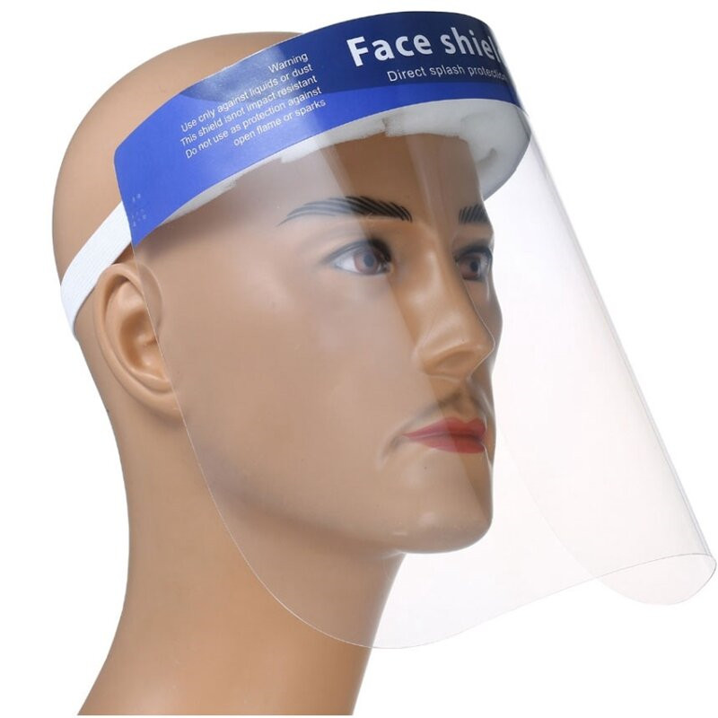 Plastikowa osłona na twarz Przeciw Saliwie Windproof Dustru Safety Face Shield Full Face Shield Facial Cover Men Women