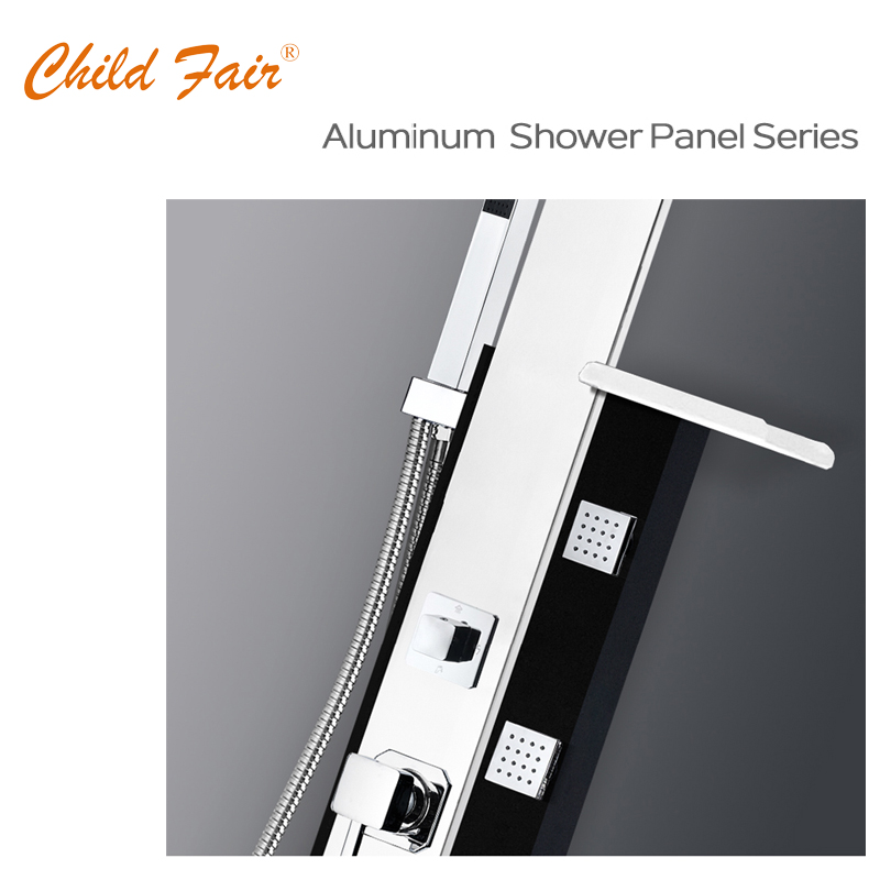 Panel prysznicowy w łazience CF9036, panel prysznicowy z aluminium, panel prysznicowy z masażem