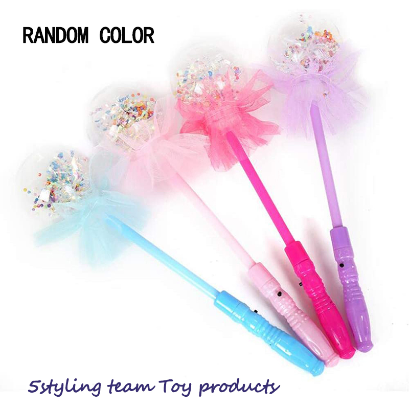 Świecące zabawki, błyszczące magiczne różdżki, hurtowo siedem kolorów różdżki, gwiazdka, gorąca sprzedaż, Bobo ball nocne działania, małe prezenty