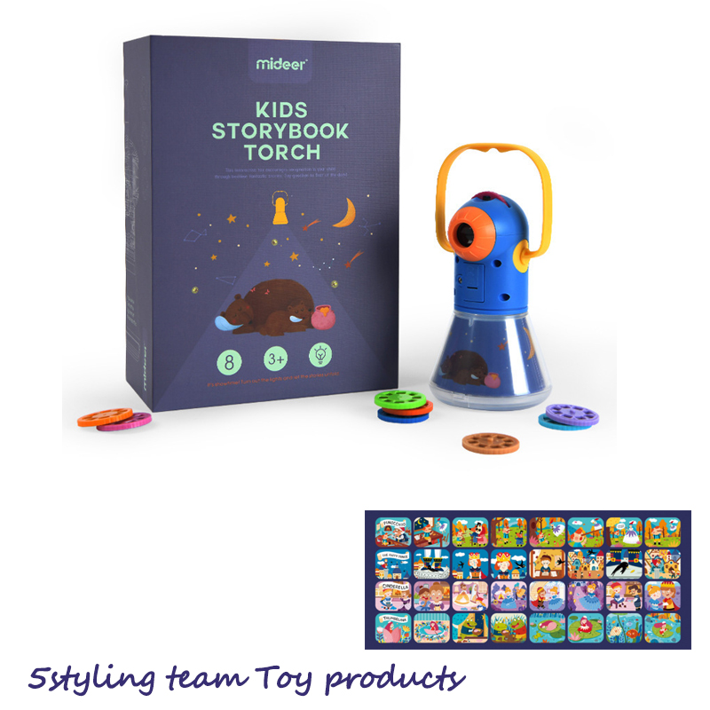 Wielofunkcyjny projektor opowieści dla dzieci Mideer Milu, trzy w jednej gwiazdce, światło do spania, światło nocne, świetlna zabawka