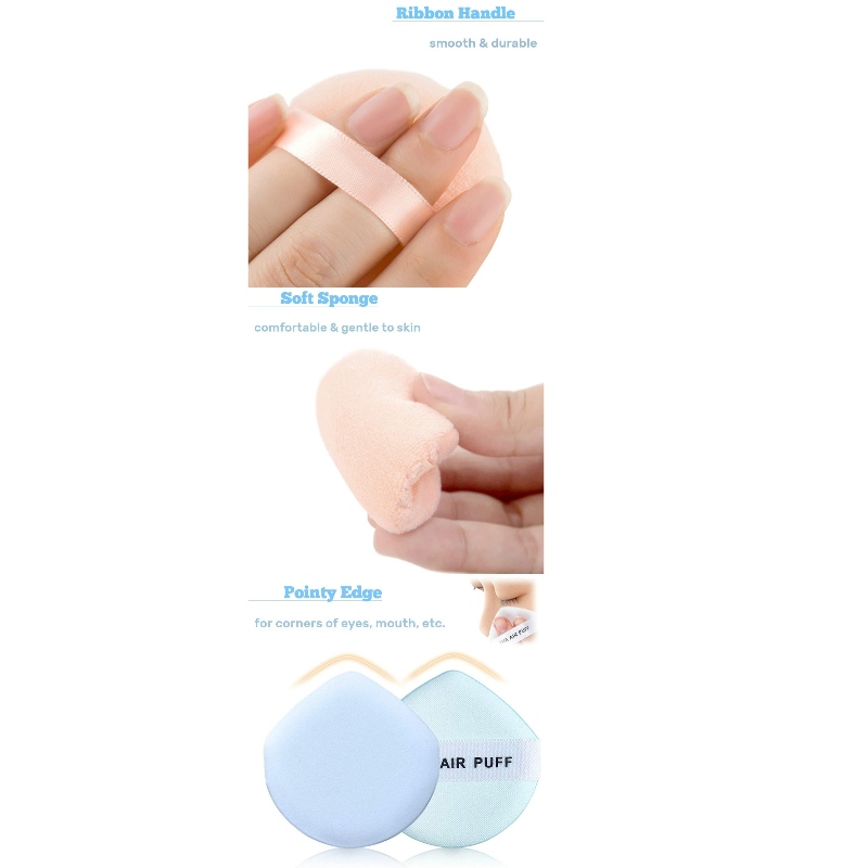 Proszek do pudrowania pudrem puddingiem puddingowym z poduszką powietrzną Puff Puff Round Sponge Cosmetic Water Drop Powder Puff Latex Free Foundation Sponge Face Puff for Suche