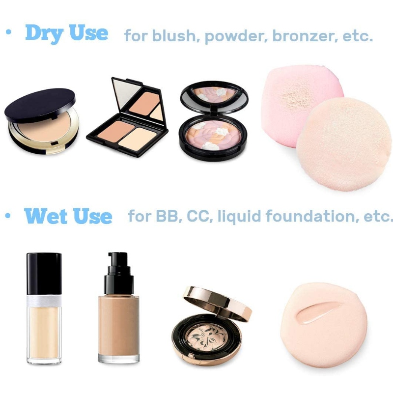 Proszek do pudrowania pudrem puddingiem puddingowym z poduszką powietrzną Puff Puff Round Sponge Cosmetic Water Drop Powder Puff Latex Free Foundation Sponge Face Puff for Suche