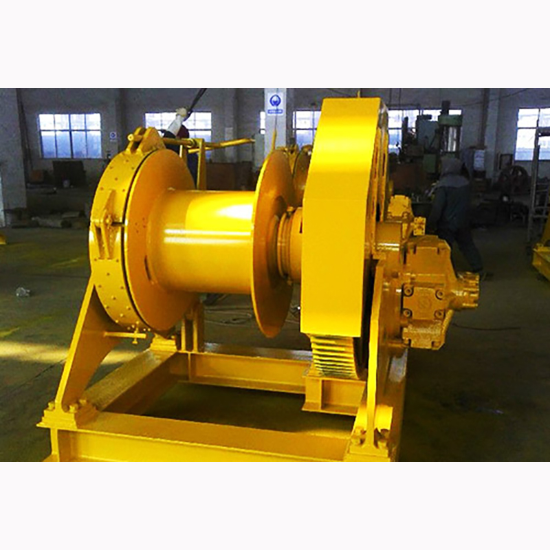 Wciągarka hydrauliczna stosowana w pojazdach budowlanych