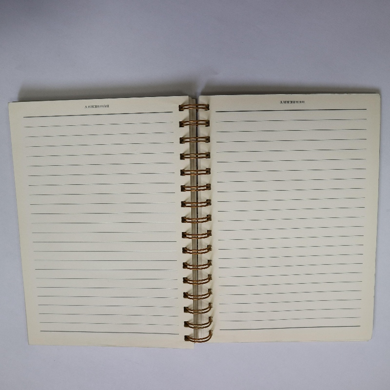 Złocona cewka tłocząca oprawa notebooka w stylu retro
