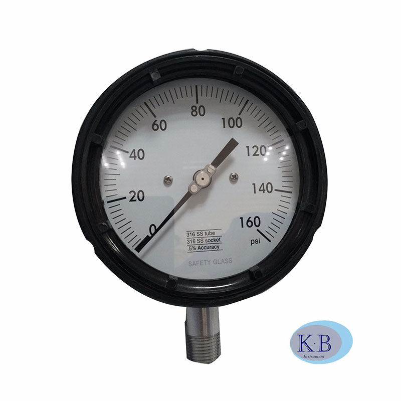 Stały front bezpieczeństwa przemysłowego Black Solid front Process Explosion- proof Ciśnienie Gage